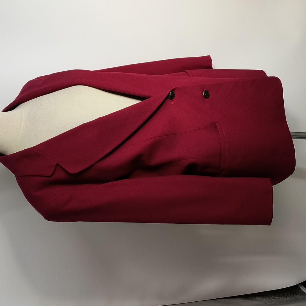 Talbot lined red wool blazer - size 16